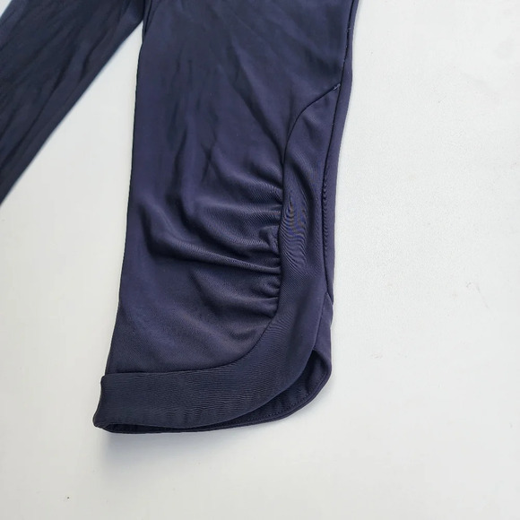 Under Armour Womens Heatgear Compression Black Capri Leggings Rutched Active M - Picture 4 of 9